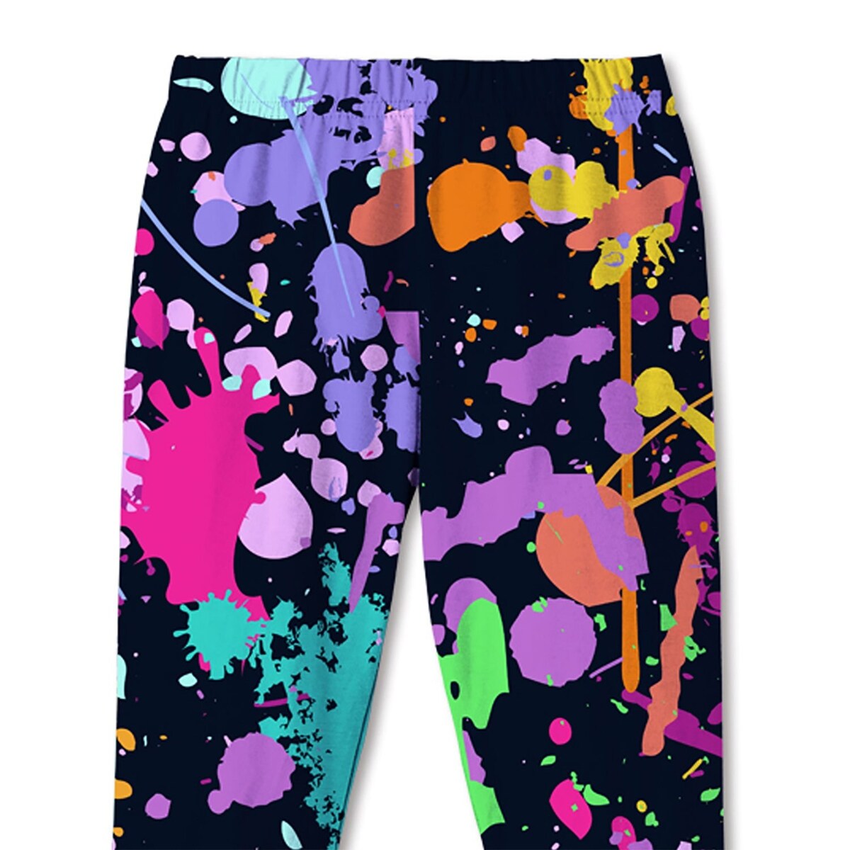 Premium Multi-Color Splatter Print Leggings - Ultimate Comfort & Style