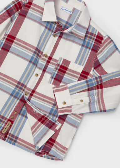 Premium Plaid Button-Up Shirt in Wine | Ultimate Comfort & Style
