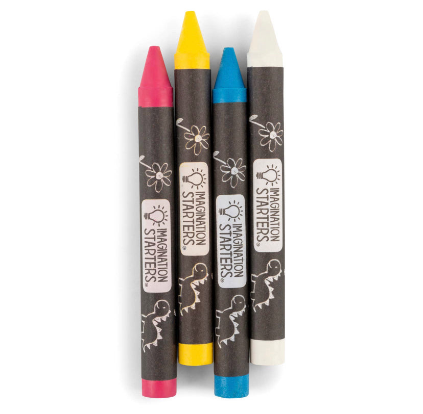 Ultimate Dinosaur Chalkboard Placemat Set with Premium Crayons