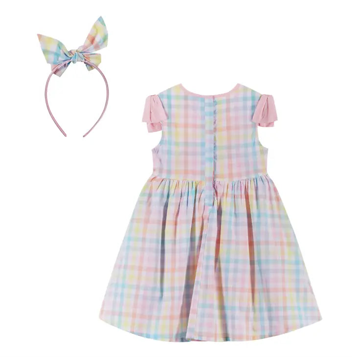 Premium Easter Plaid Gingham Sundress Set