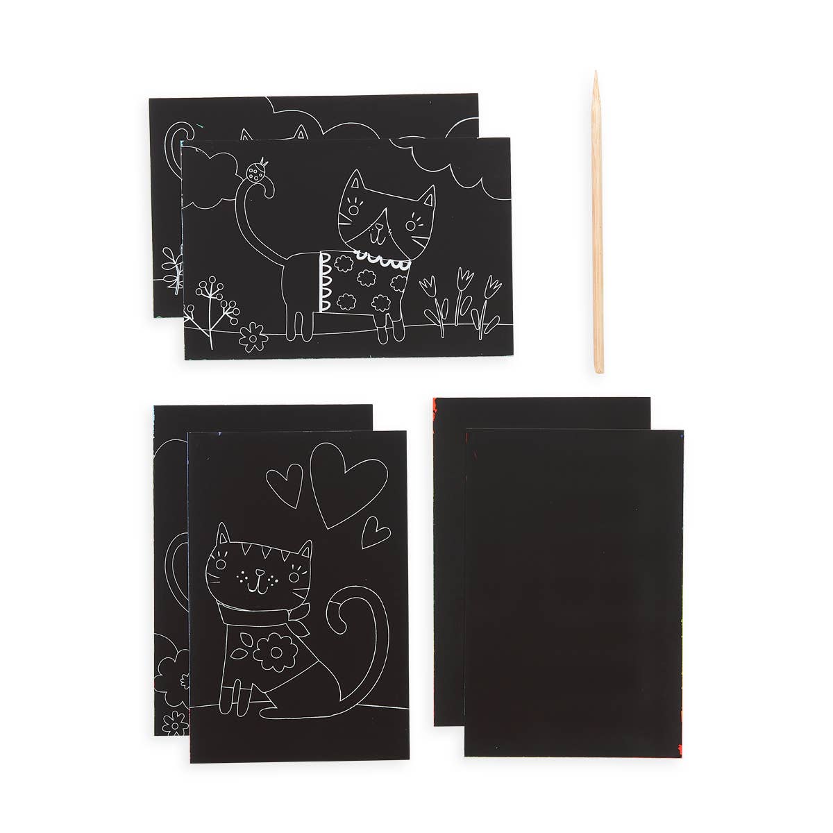 Ultimate Mini Scratch & Scribble Art Kit: Cutie Cats Edition