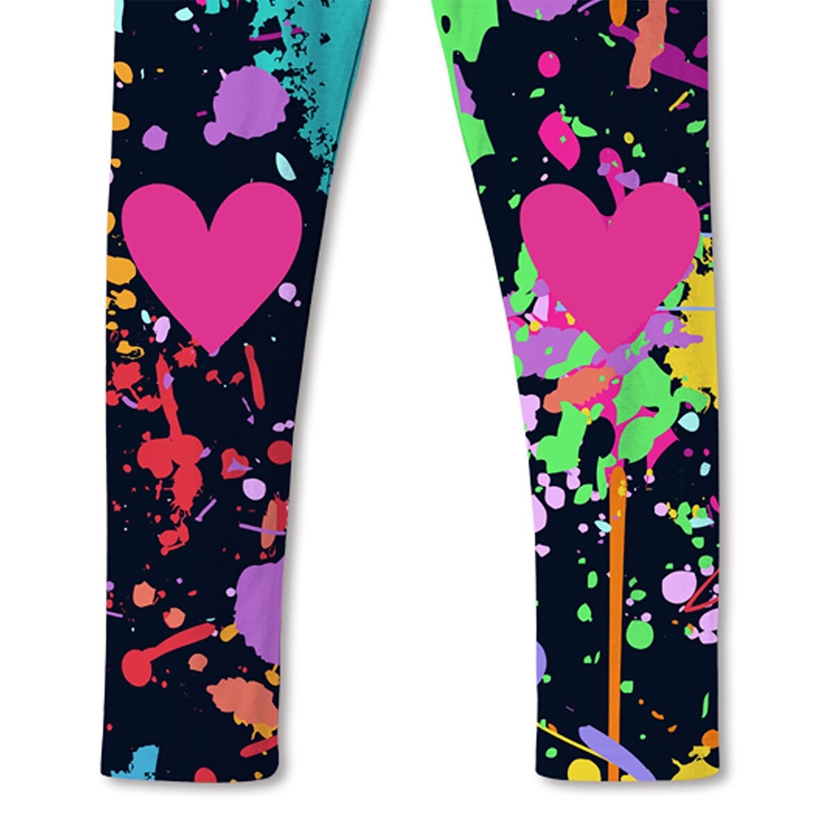 Premium Multi-Color Splatter Print Leggings - Ultimate Comfort & Style