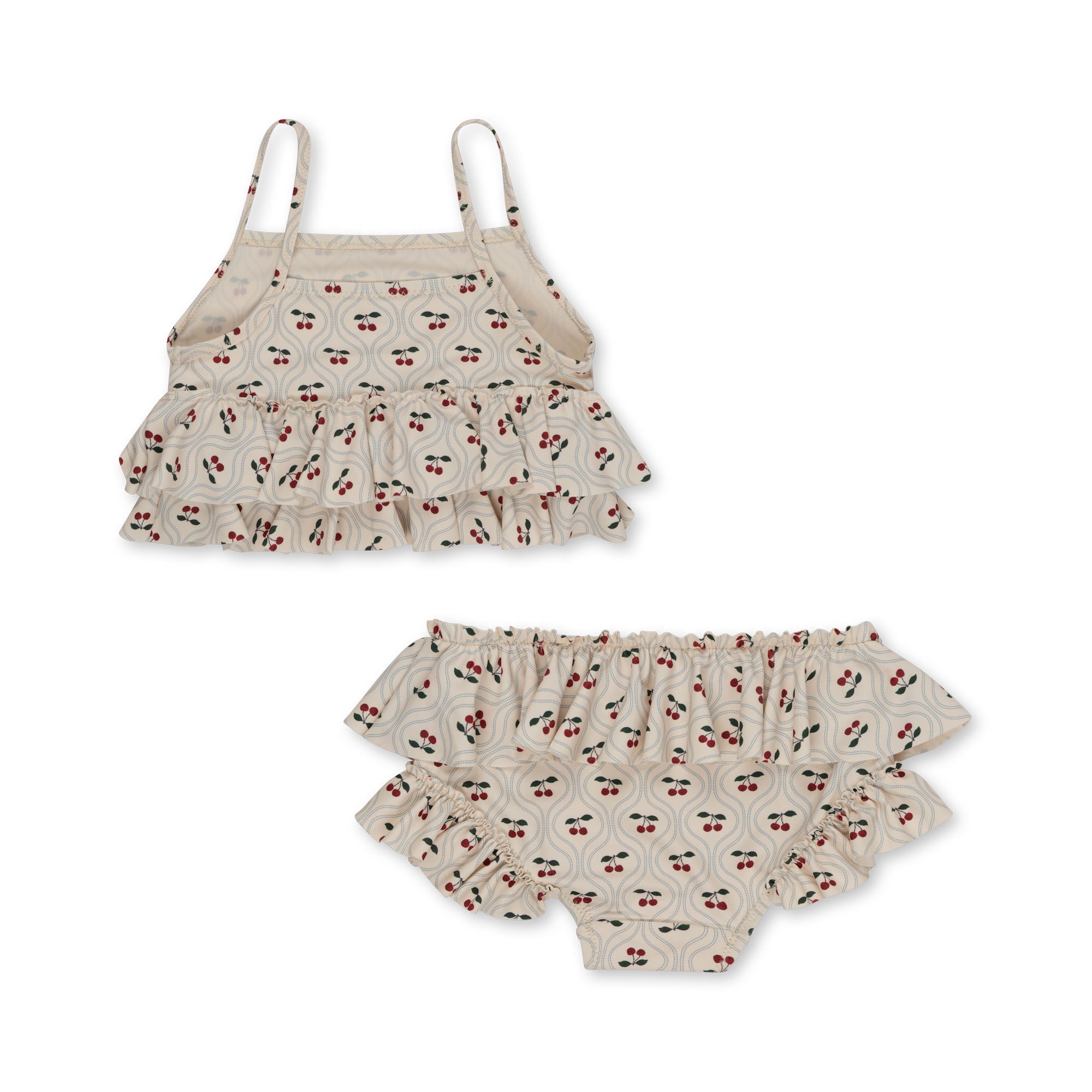 Premium Konges Slojd Manuca Frill Bikini - Cherry Print for Summer Escapes