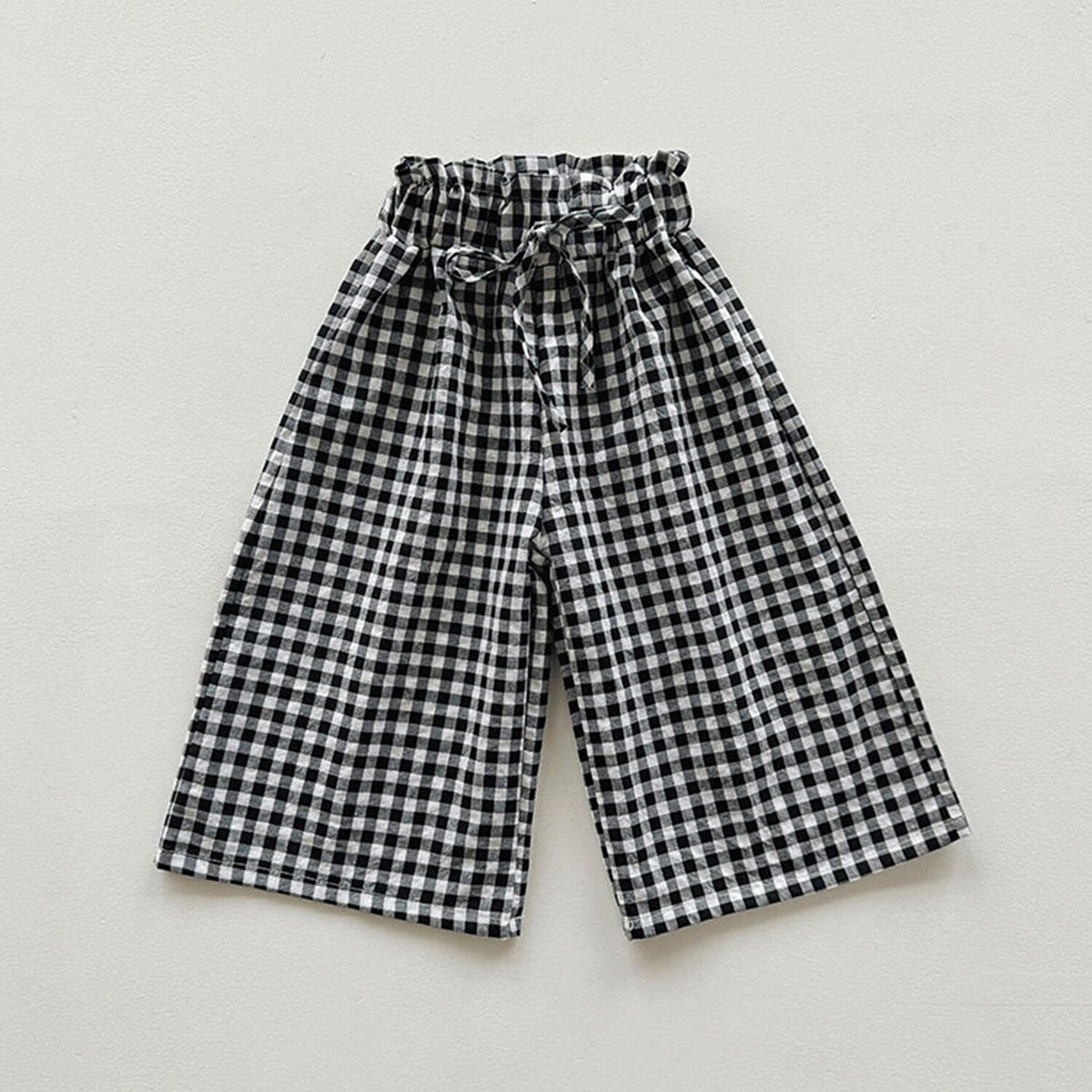 Premium Black Plaid Wide Leg Pants - Ultimate Comfort & Style