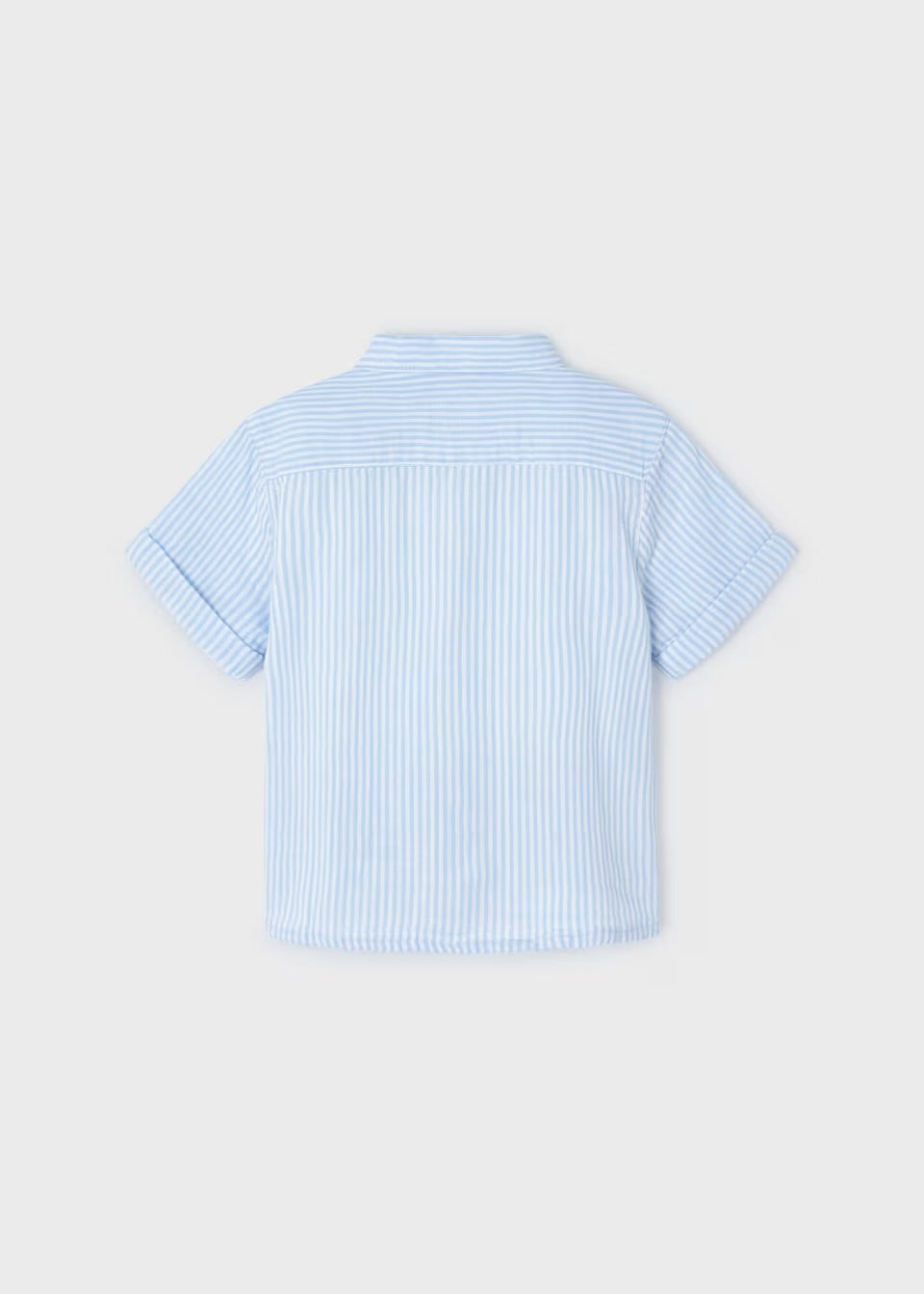 Premium Striped Button-Down Shirt | Soft Powder Blue