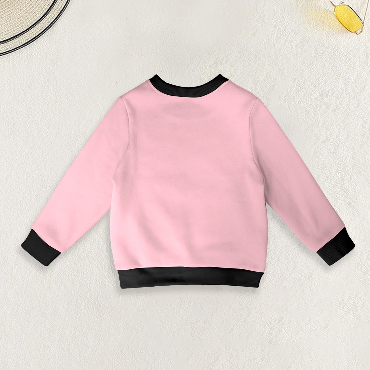 Premium Pink & Black Long Sleeve Top for Girls
