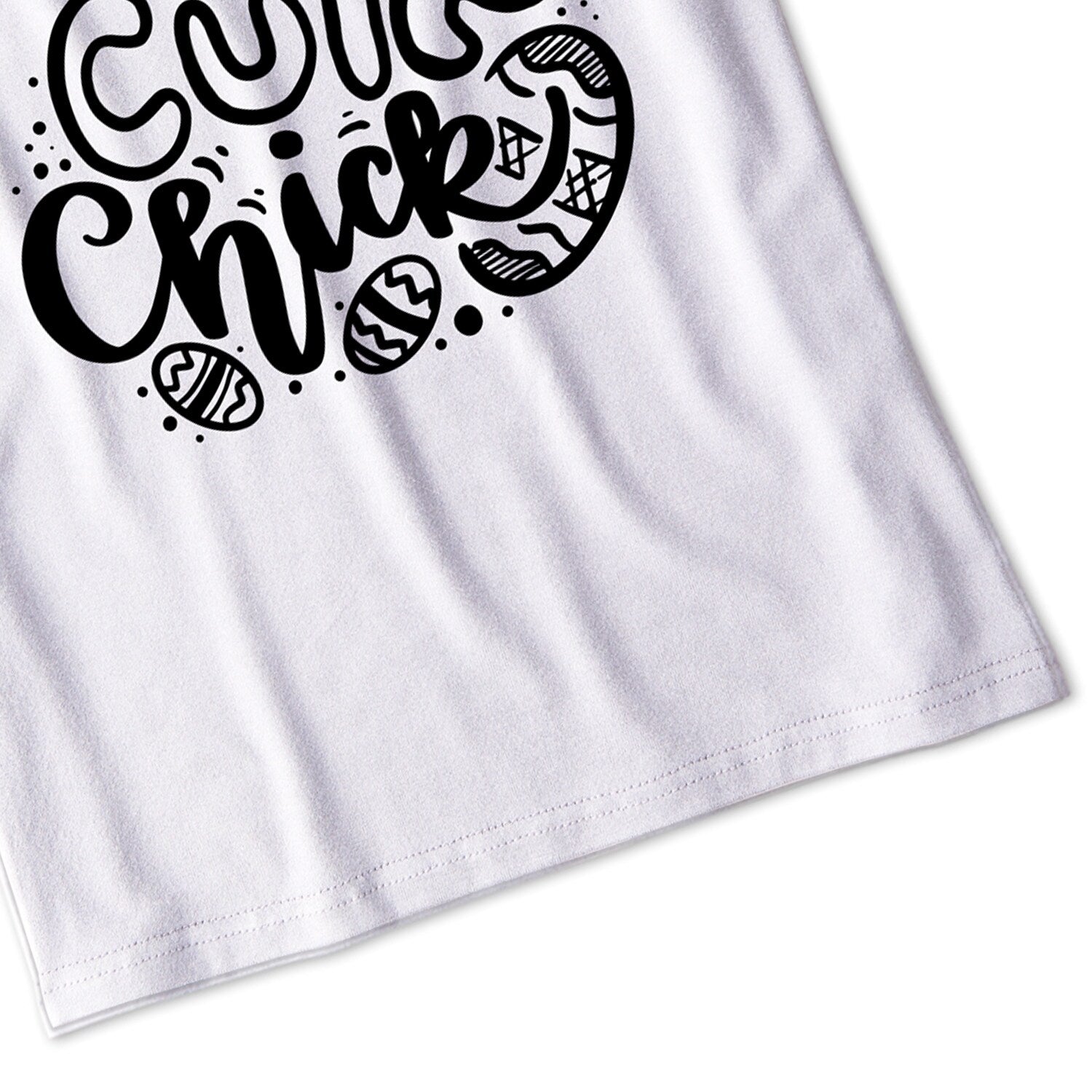 Premium White Cute Chick Short-Sleeve Tee - Ultimate Comfort & Style